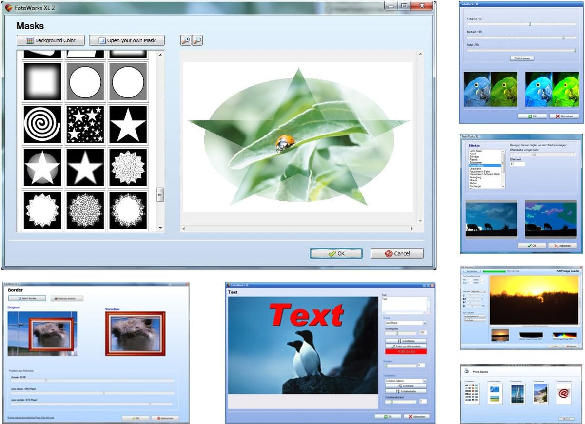 Fotoworks XL 2024 Version - Photo Editing Software for Windows 10, 11, 7 and 8 - Very Easy to Use