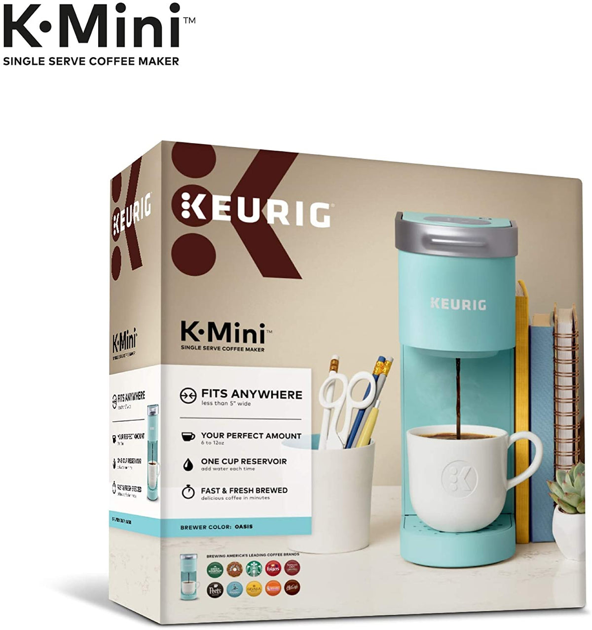 K-Mini Single Serve Coffee Maker, Oasis