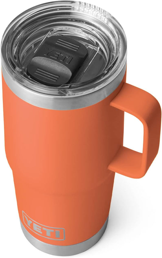 Rambler 20 Oz Travel Mug, Stainless Steel, Vacuum Insulated with Stronghold Lid