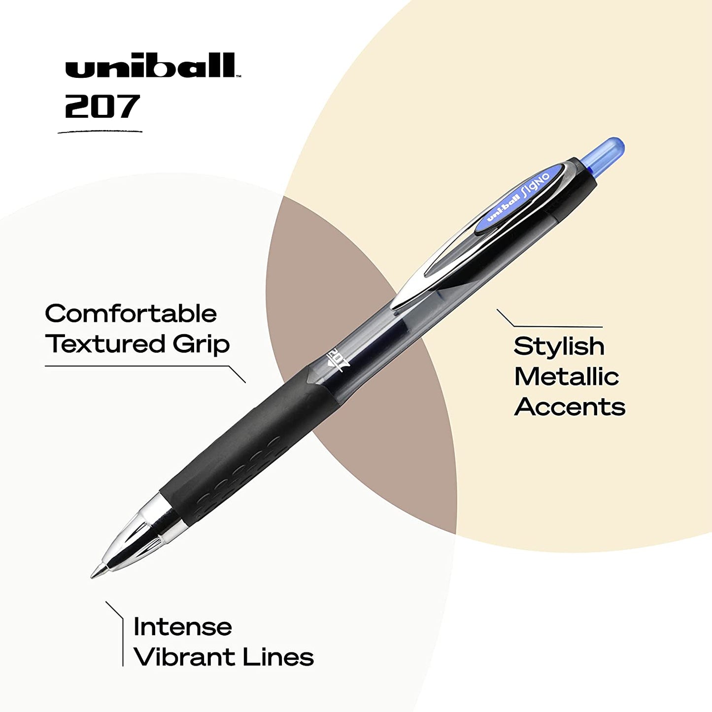 Uniball Signo 207 Gel Pen 36 Pack, 0.7Mm Medium Blue Pens, Gel Ink Pens | Office Supplies Sold by Uniball Are Pens, Ballpoint Pen, Colored Pens, Gel Pens, Fine Point, Smooth Writing Pens