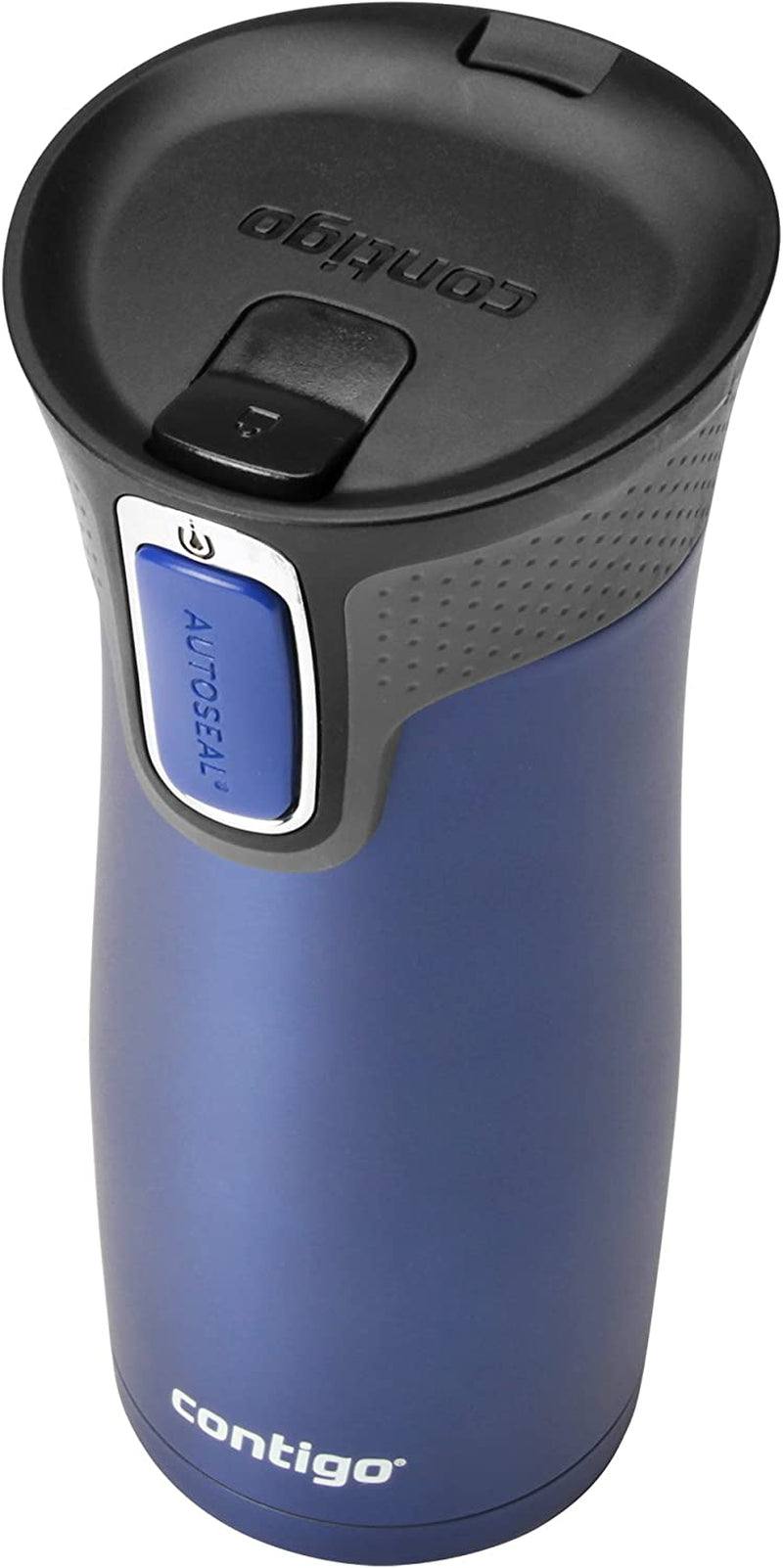 West Loop Stainless Steel Vacuum-Insulated Travel Mug with Spill-Proof Lid, Keeps Drinks Hot up to 5 Hours and Cold up to 12 Hours, 16Oz Deep Blue