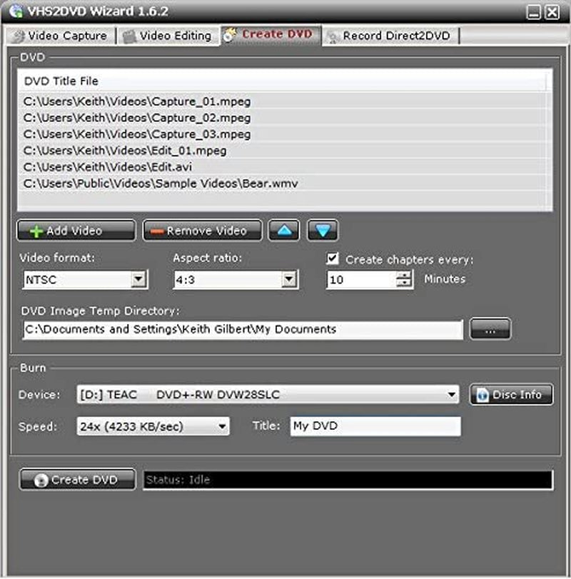 VHS to DVD Wizard with USB Video Grabber & Free USA Tech Support