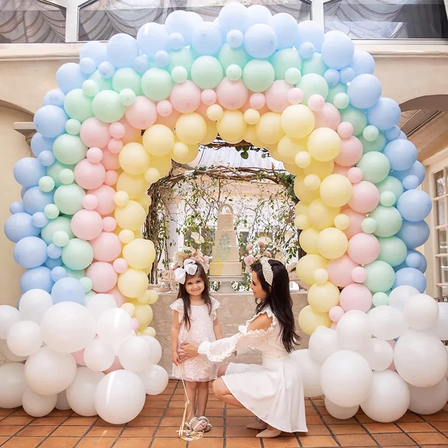 129Pcs Pastel Blue Balloons Different Sizes 18 12 10 5 Inch for Garland Arch, Light Blue Balloons for Birthday Baby Shower Gender Reveal Wedding Party Decoration