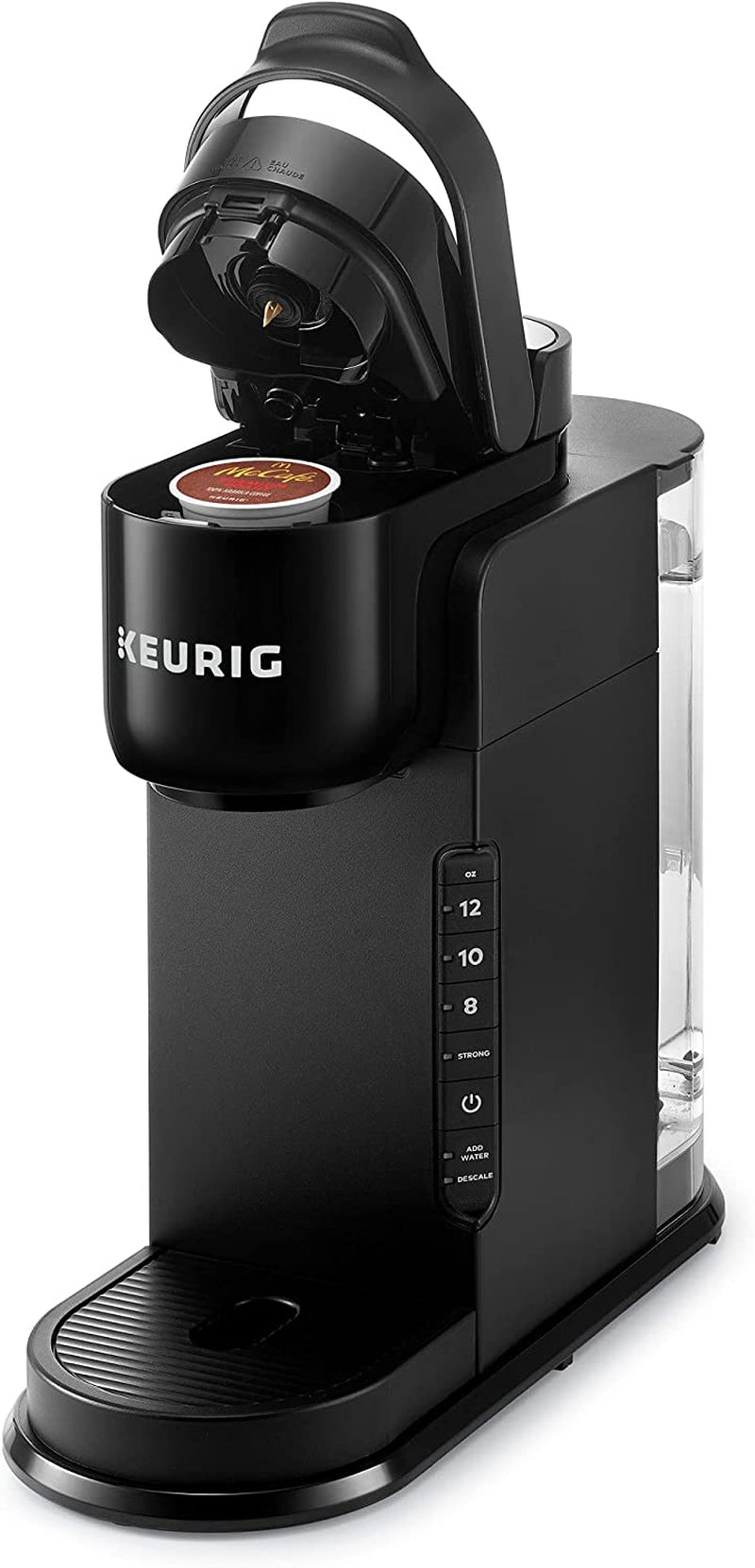 K-Express Coffee Maker, Single Serve K-Cup Pod Coffee Brewer, Black, 12.8” L X 5.1” W X 12.6” H