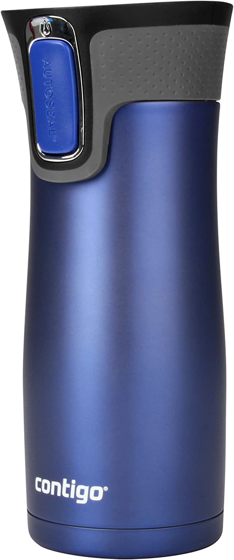 West Loop Stainless Steel Vacuum-Insulated Travel Mug with Spill-Proof Lid, Keeps Drinks Hot up to 5 Hours and Cold up to 12 Hours, 16Oz Deep Blue