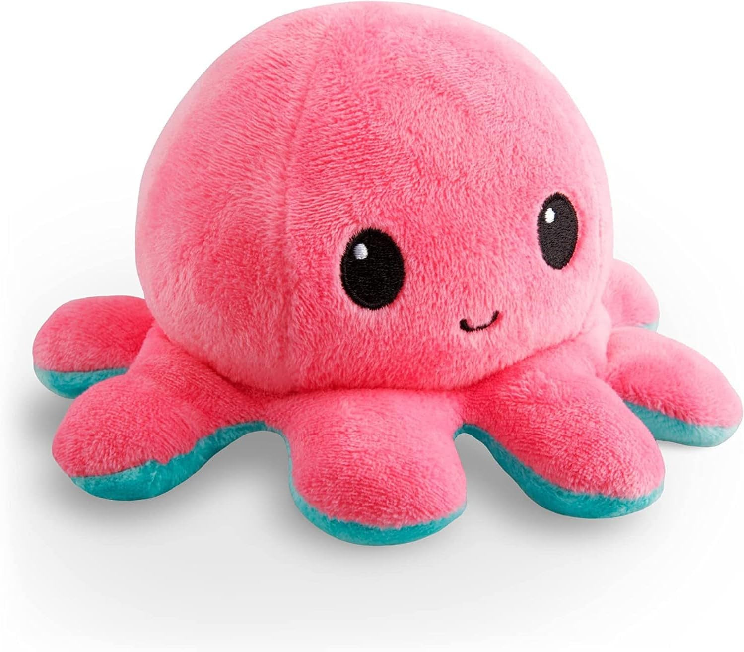 - the Original Reversible Octopus Plushie - Pink + Aqua - Cute Sensory Fidget Stuffed Animals That Show Your Mood
