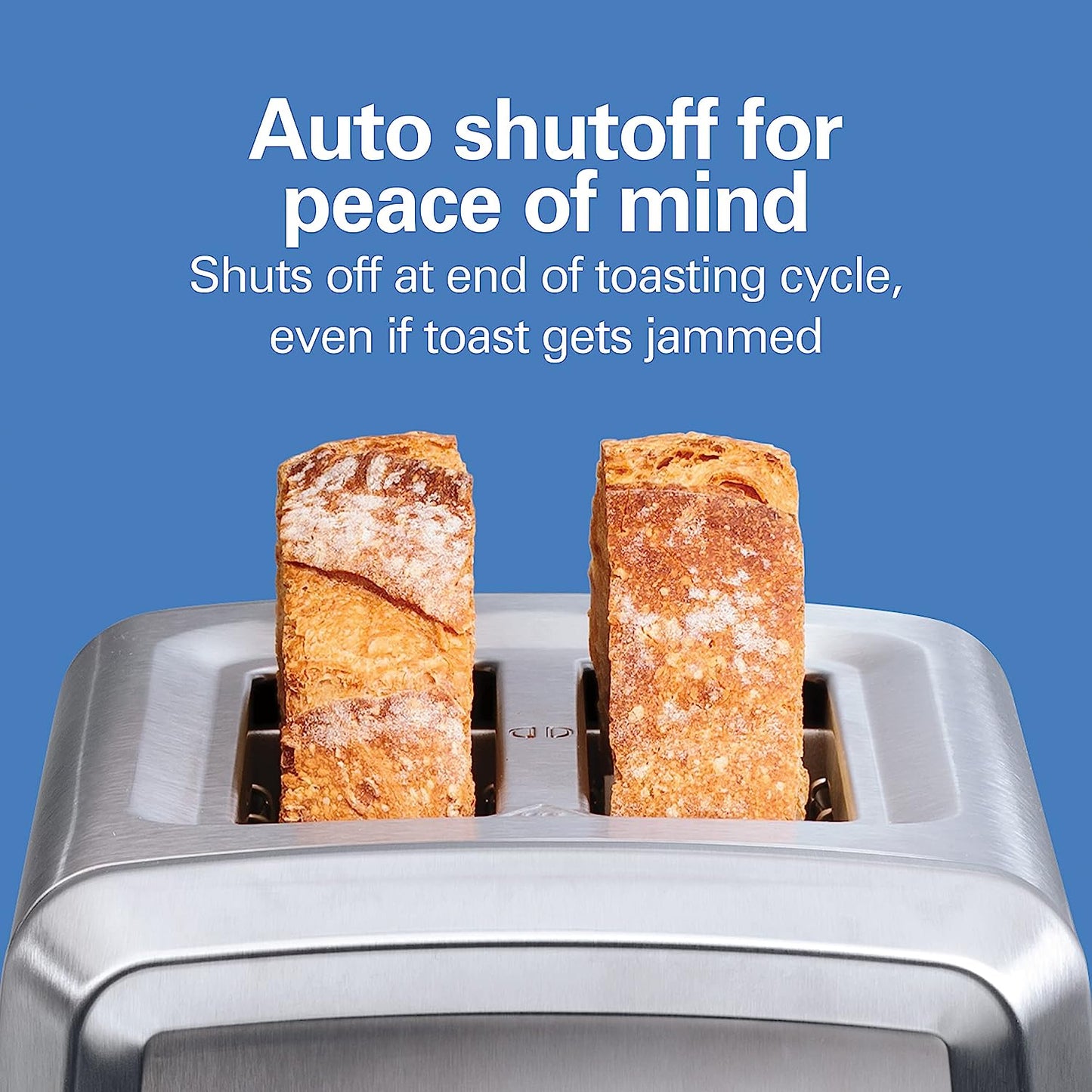 2 Slice Toaster with Extra-Wide Slots, Bagel Setting, Toast Boost, Slide-Out Crumb Tray, Auto-Shutoff & Cancel Button, Defrost Function, Stainless Steel (22794)