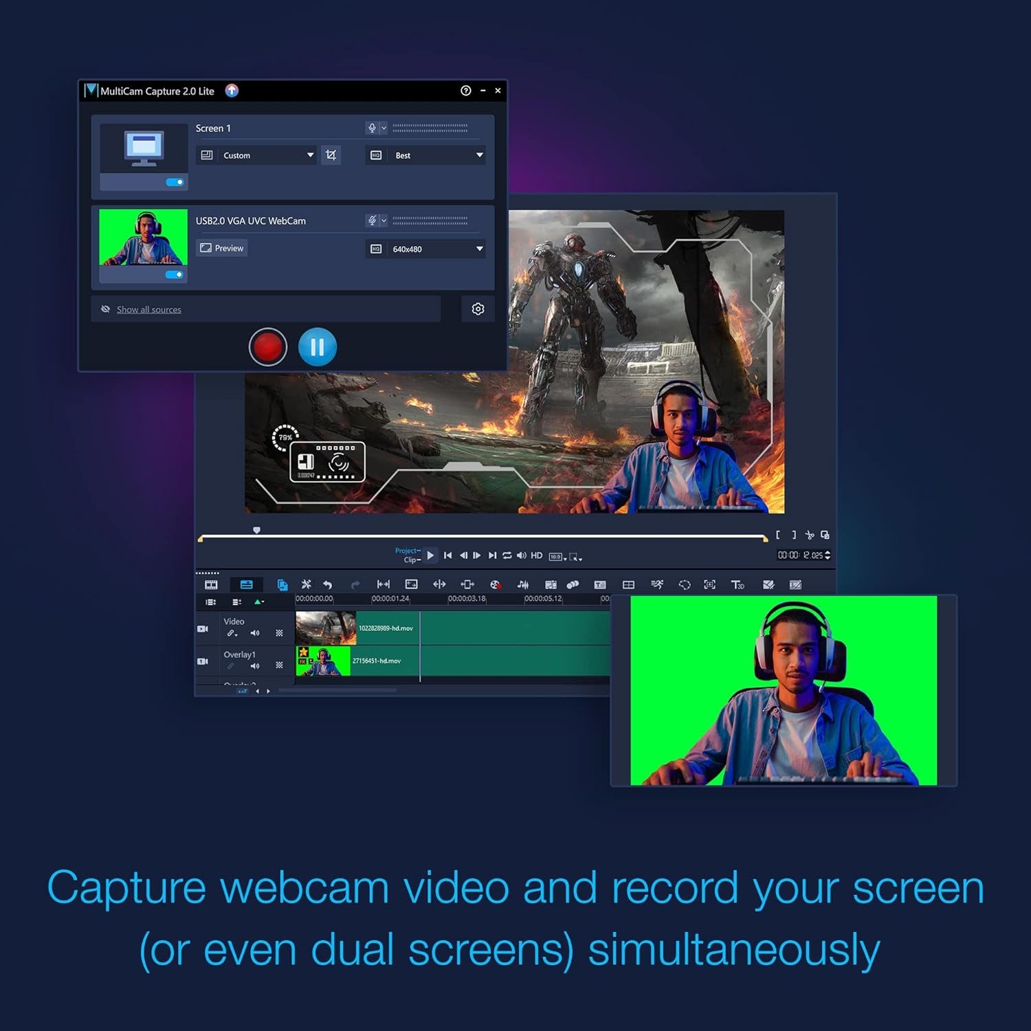 Videostudio Ultimate 2023 | Video Editing Software with Premium Effects Collection | Slideshow Maker, Screen Recorder, DVD Burner [PC Key Card]