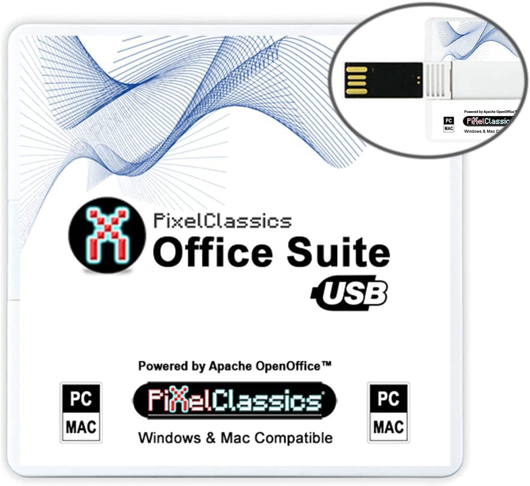 Office Suite 2024 Compatible with Microsoft Office 365 2021 2019 2023 2016 2013 Powered by Apache Openoffice on USB with Lifetime License for Windows 11 10 8.1 8 7 Vista XP 32 64-Bit PC Macos Mac OS X