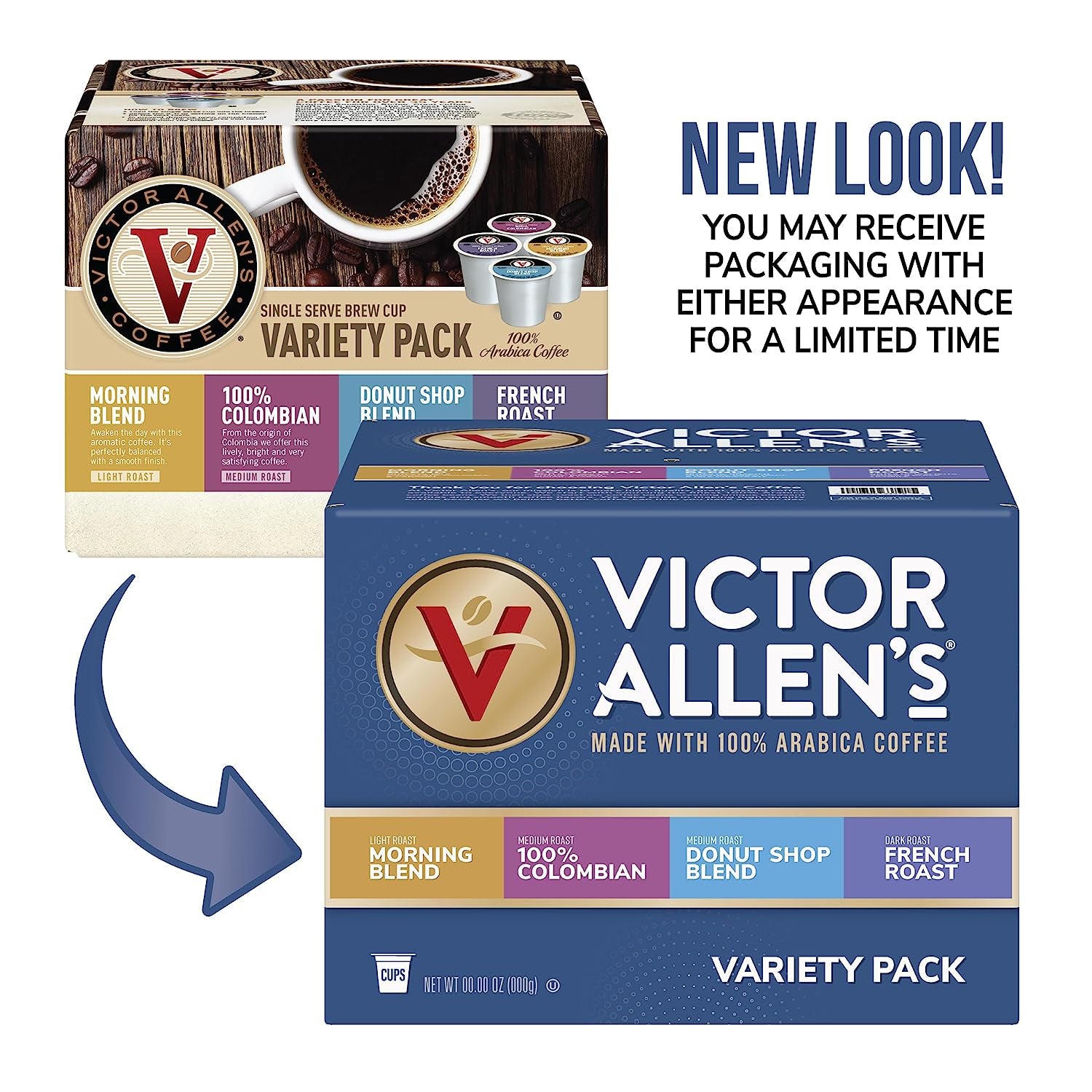 Victor Allen'S Coffee Variety Pack, Light-Dark Roasts, 42 Count, Single Serve Coffee Pods for Keurig K-Cup Brewers
