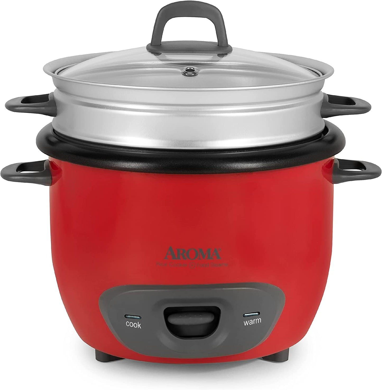 14-Cup (Cooked) (7-Cup UNCOOKED) Pot Style Rice Cooker and Food Steamer (ARC-747-1NGR) , Red