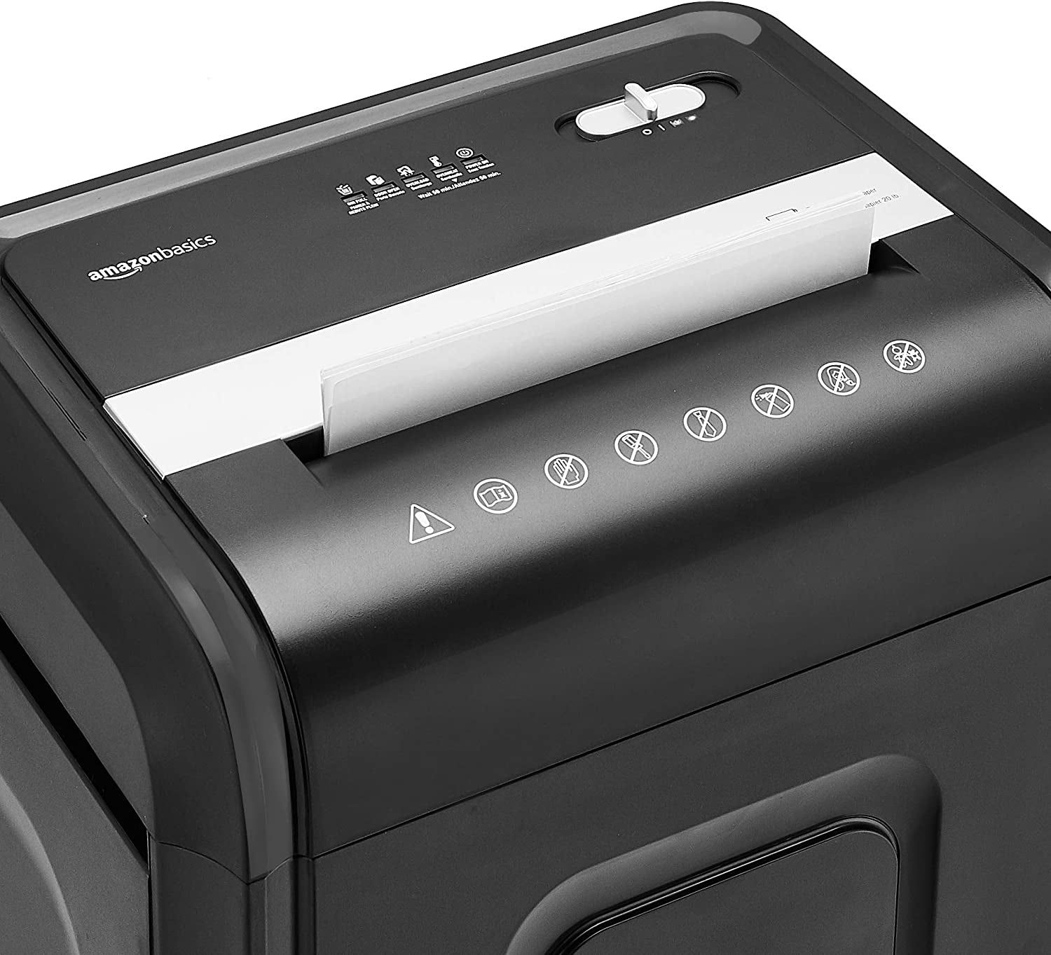 24 Sheet Cross Cut Paper, CD and Credit Card Home Office Shredder with Pullout Basket, Black