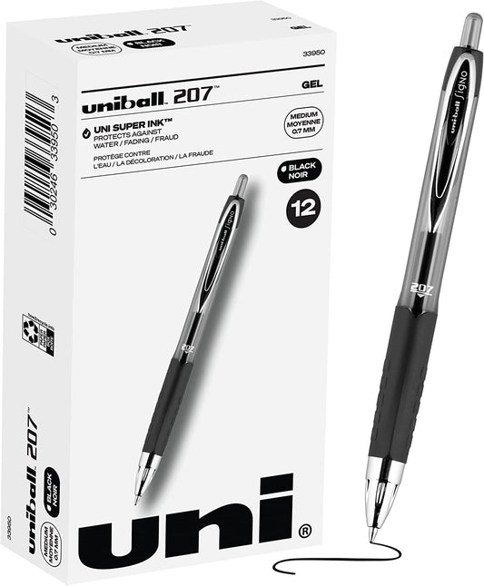 Uniball Signo 27 Gel Pen 12 Pack, .7Mm Medium Black Pens, Ink Pens | Office Supplies Sold by Are Ballpoint Pen, Colored Fine Point, Smooth Writing