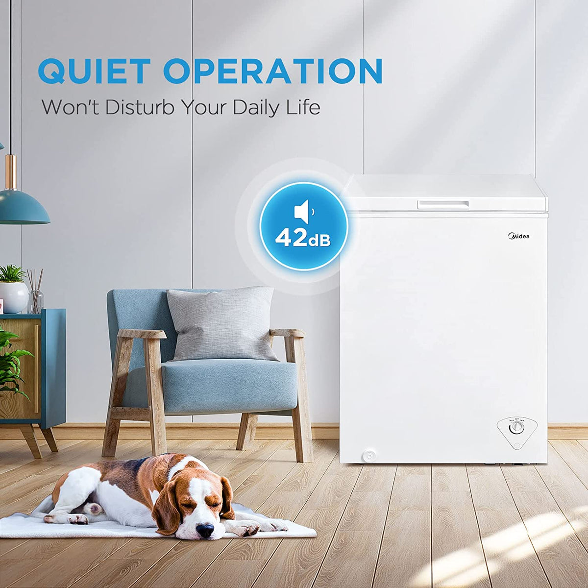 MRC050S0AWW Chest Freezer, 5.0 Cubic Feet, White
