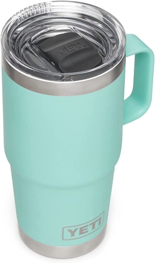 Rambler 20 Oz Travel Mug, Stainless Steel, Vacuum Insulated with Stronghold Lid