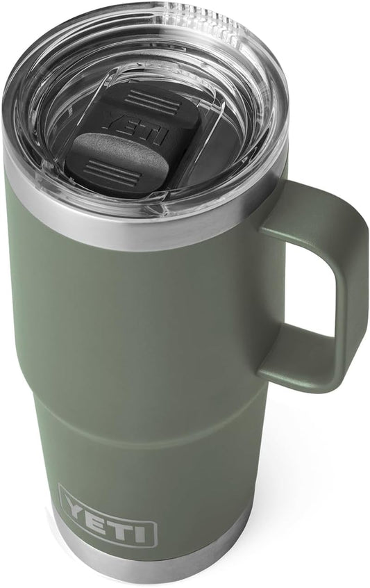Rambler 20 Oz Travel Mug, Stainless Steel, Vacuum Insulated with Stronghold Lid