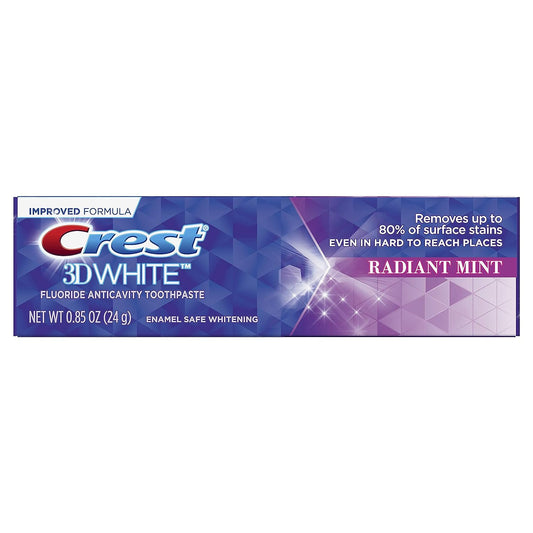3D White Vivid Fluoride Anticavity Toothpaste - 0.85 Oz - Radiant Mint