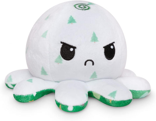 - the Original Reversible Octopus Plushie - Christmas Trees + Ornaments - Cute Sensory Fidget Stuffed Animals That Show Your Mood
