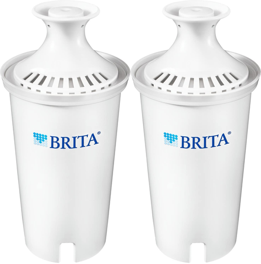 Standard Water Filter, Standard Replacement Filters for Pitchers and Dispensers, BPA Free, 2 Count