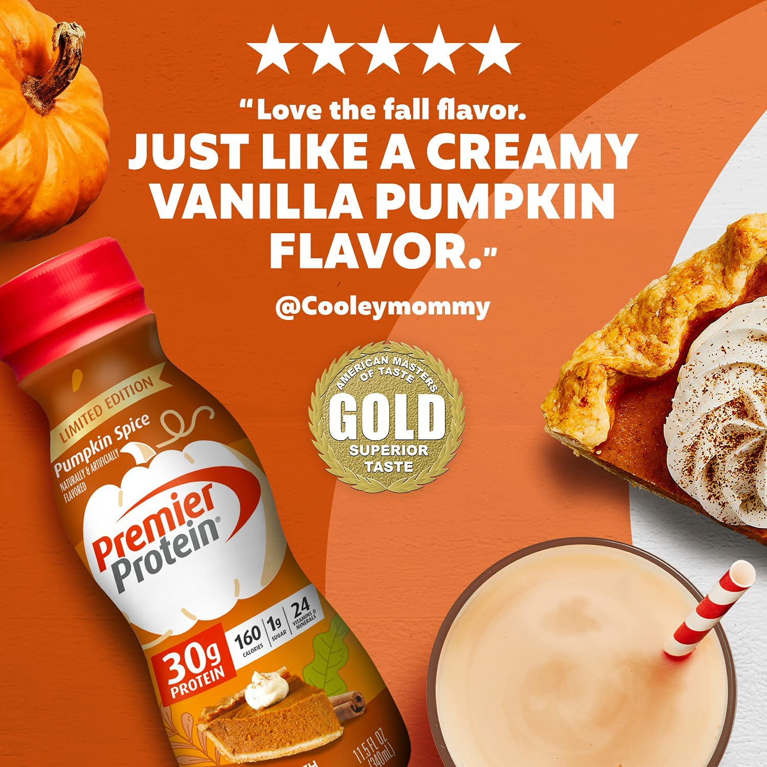 Premier Protein Shake  Pumpkin Spice 11.5 fl oz each 12 pack