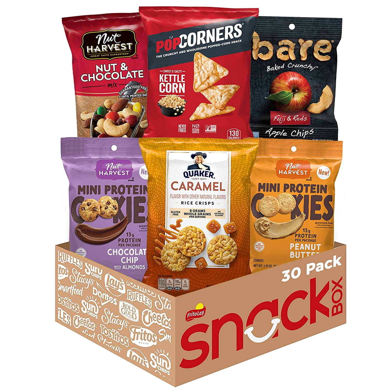 Frito-Lay Coffee Pairing Variety Pack, Chips, Cookies, Nuts, 30 Count (Pack of 1)