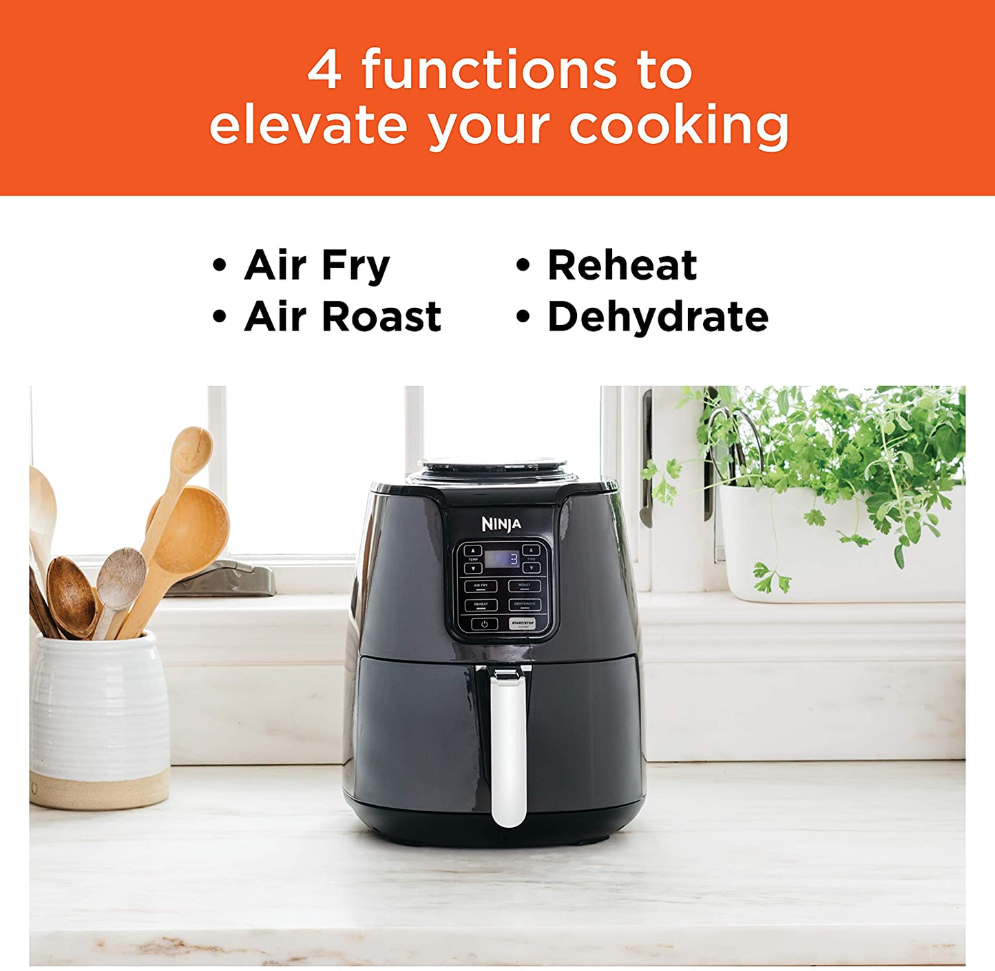 AF101 Air Fryer, 4 Qt, Black/Gray