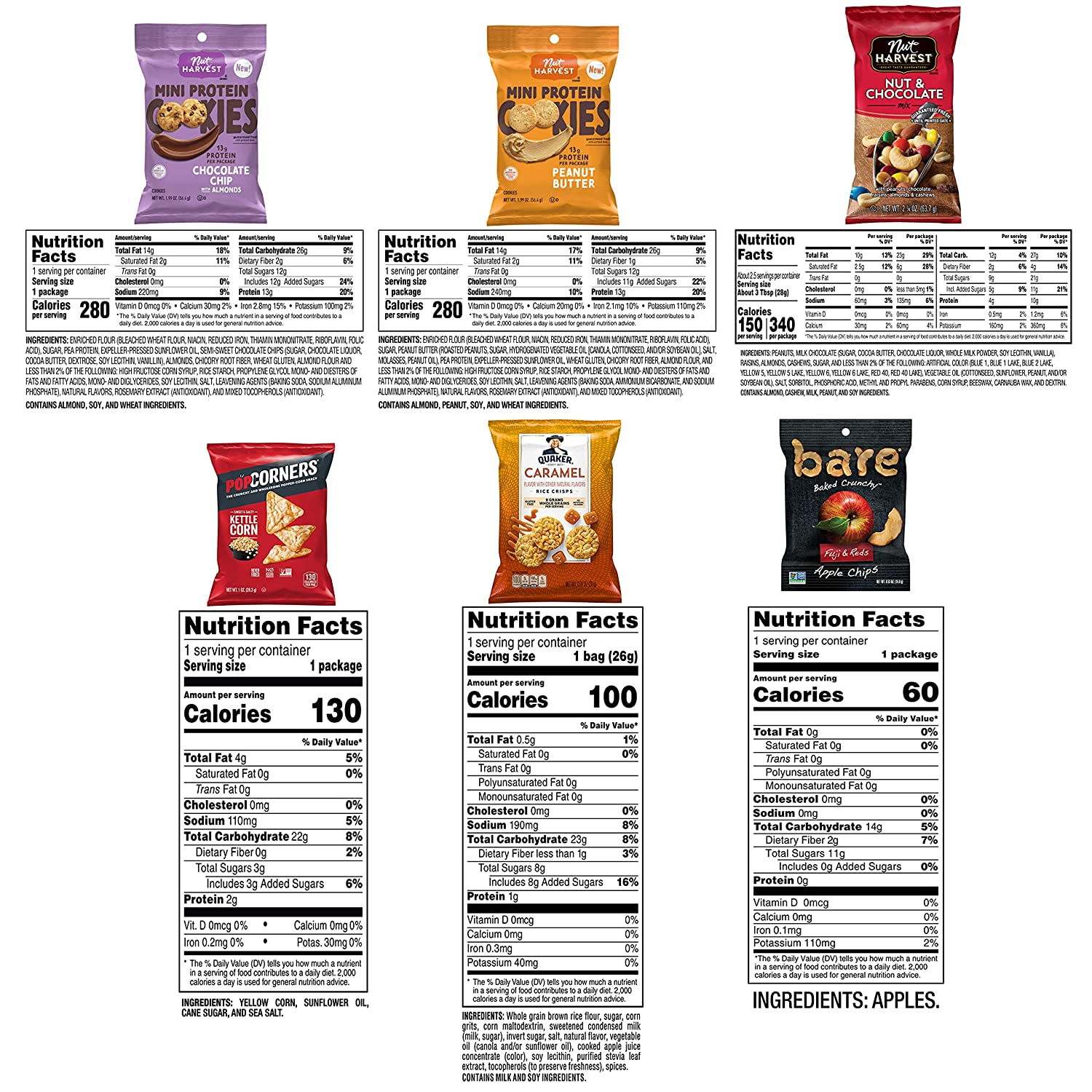 Frito-Lay Coffee Pairing Variety Pack, Chips, Cookies, Nuts, 30 Count (Pack of 1)