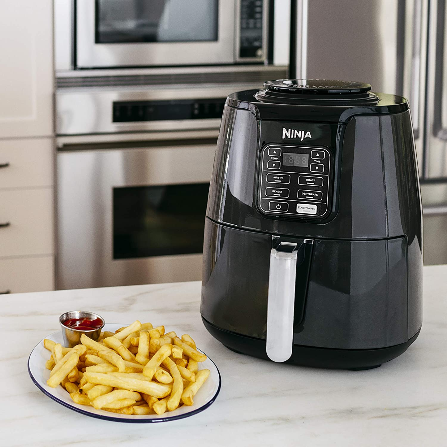 AF101 Air Fryer, 4 Qt, Black/Gray