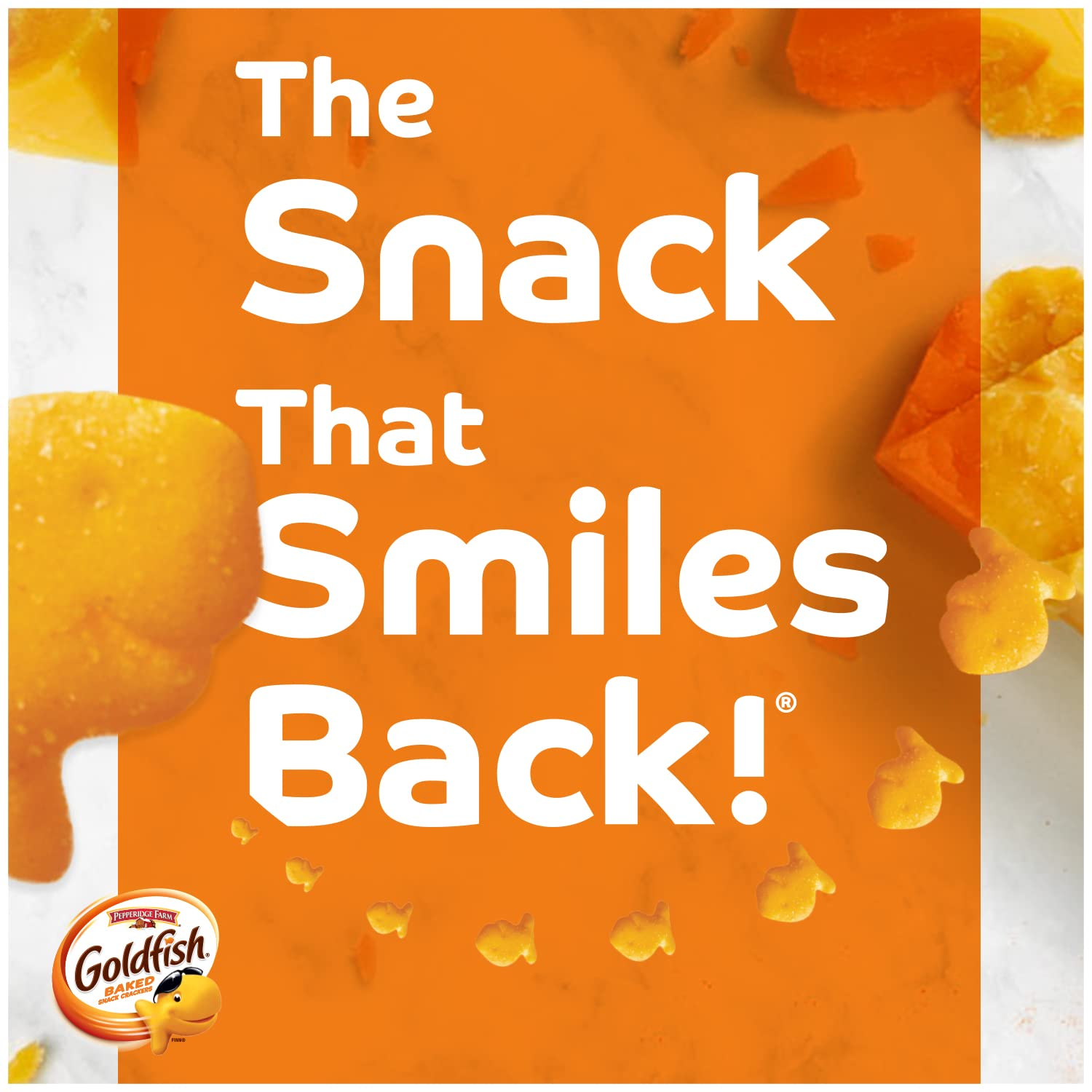 Goldfish Crackers Big Smiles with Cheddar, Colors, and Pretzel Crackers, Snack Packs, 30 CT Variety Pack Box