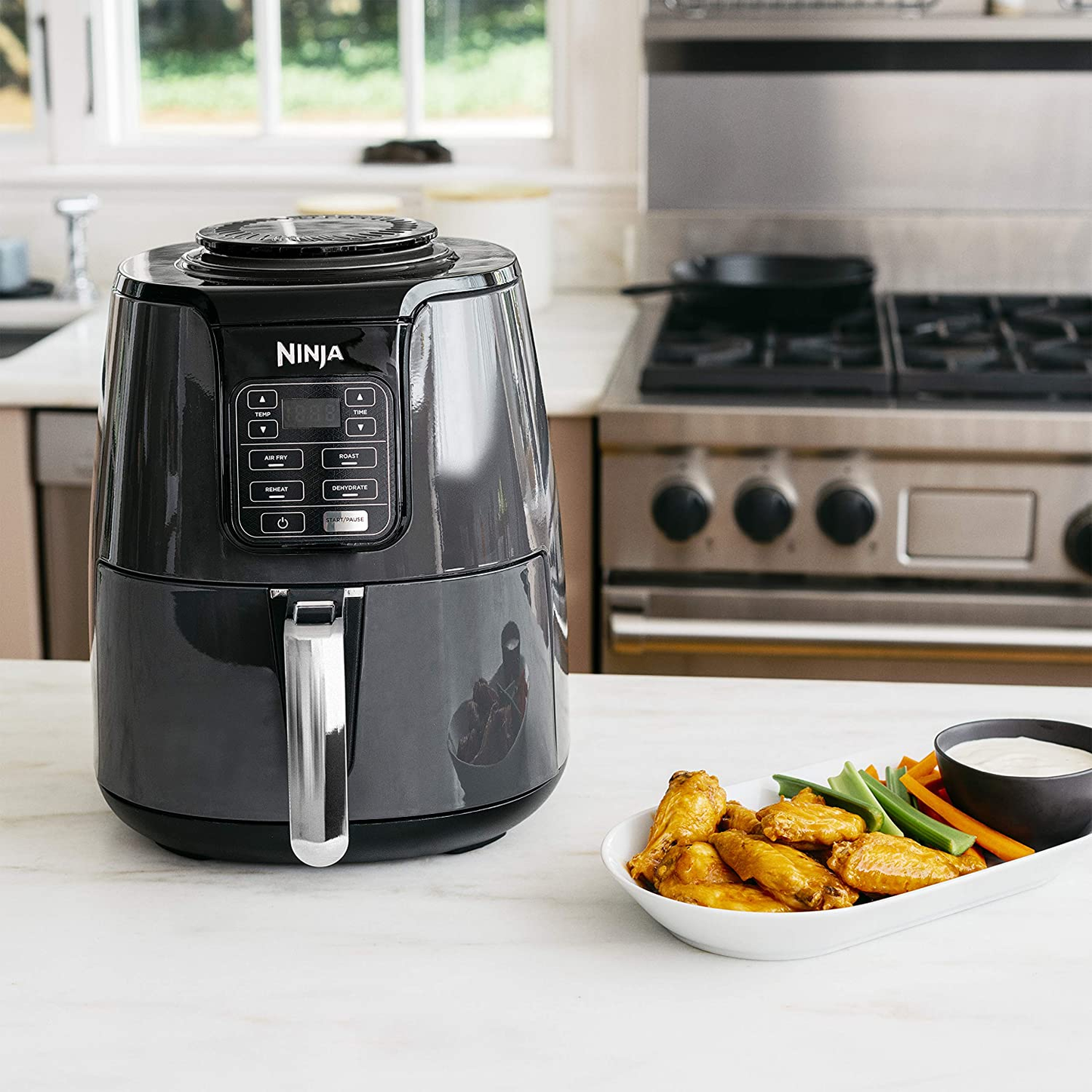 AF101 Air Fryer, 4 Qt, Black/Gray
