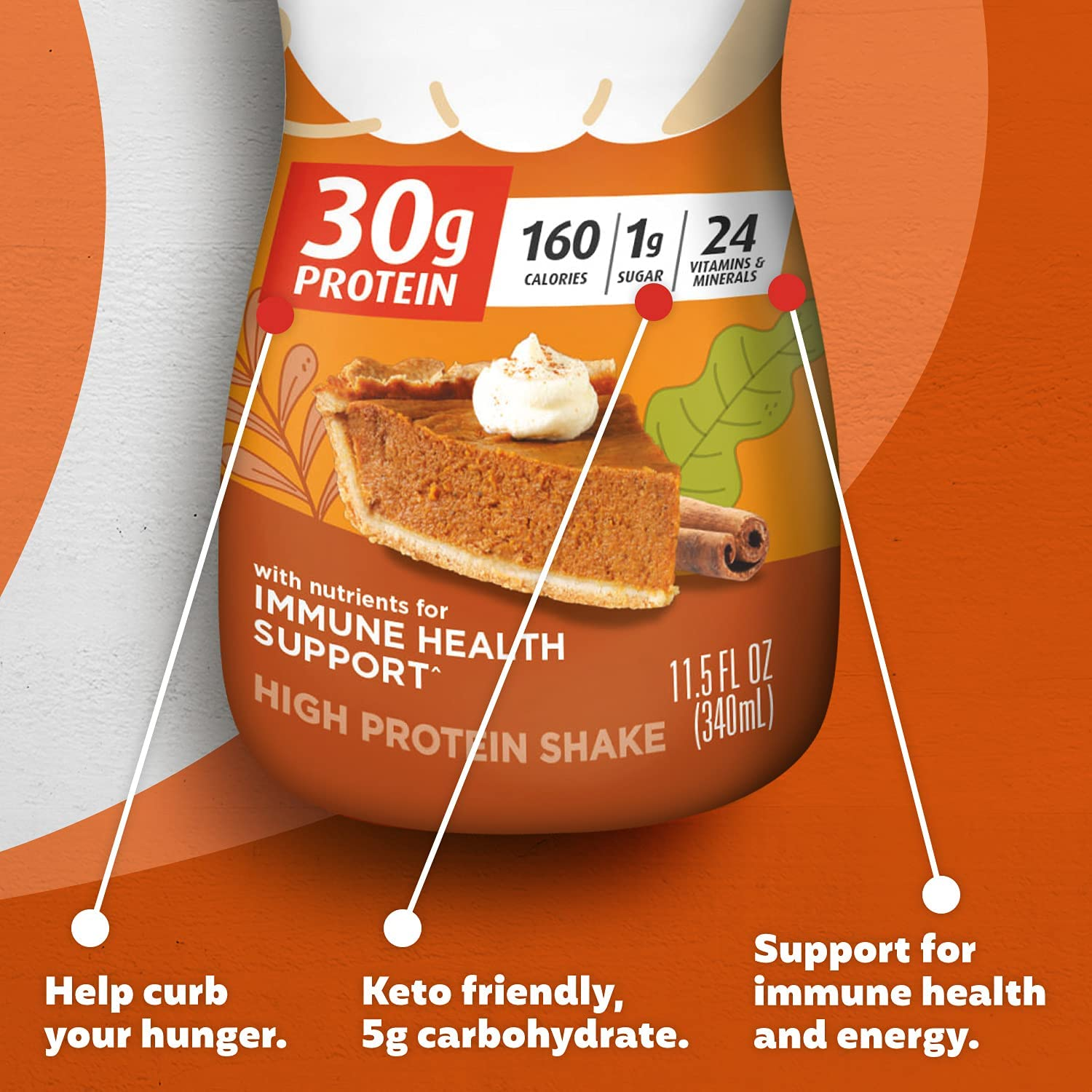 Premier Protein Shake  Pumpkin Spice 11.5 fl oz each 12 pack