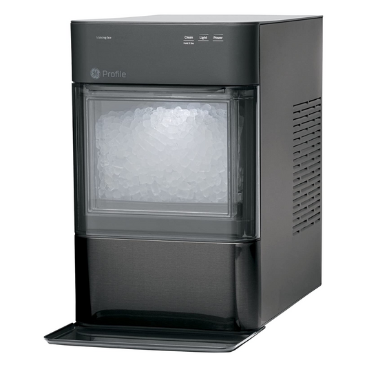 Profile Opal 2.0 | Countertop Nugt Ice Maker | Ice Machine with Wifi Connectivity | Smart Home Kitchen Essentials | Black Stainless