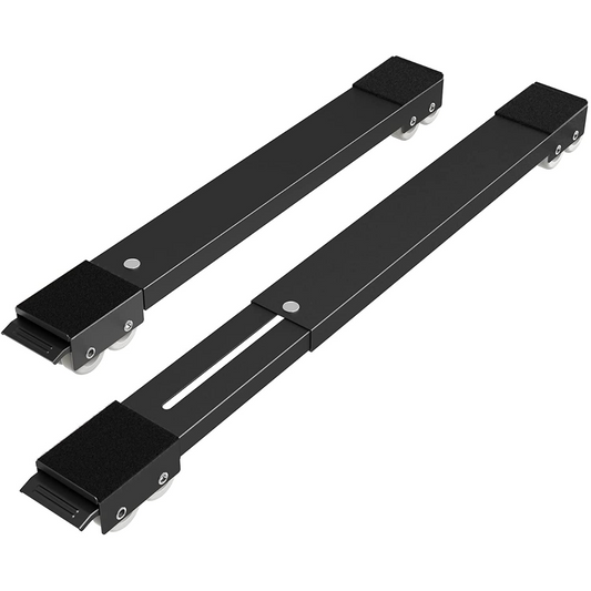 Furniture Dolly Mobile Roller, Extendable Appliance Rollers Mobile Washing Machine Base, Fridge Stand Moving Cart for Washing Machines, Refrigerators, Dryers, Dishwashers, Black