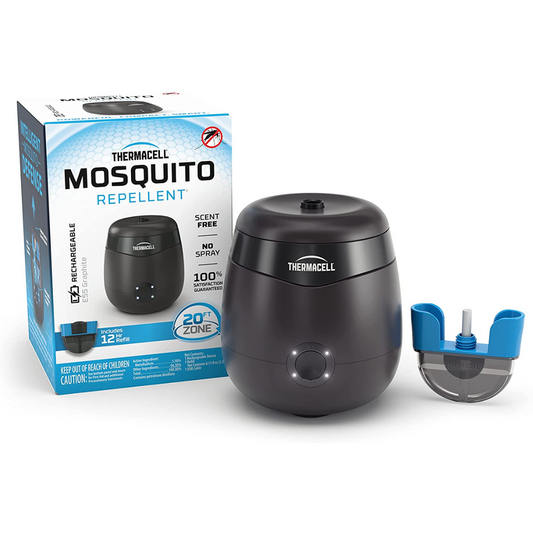 Mosquito Repellent E-Series Rechargeable Repeller with 20’ Mosquito Protection Zone; Includes 12-Hr Repellent Refill; No Spray, Flame or Scent; Deet-Free Bug Spray Alternative