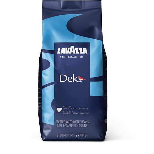 Dek Whole Bean Coffee Blend, Decaffeinated Dark Espresso Roast, 1.1-Pound Bag , Authentic Italian, Blended and Roasted in Italy, Creamy with Smooth Flavor and Exceptional Aroma