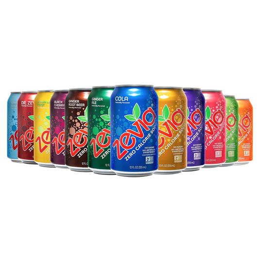 Zero Calorie Soda, Rainbow Variety Pack, 12 Ounce Cans (Pack of 24)