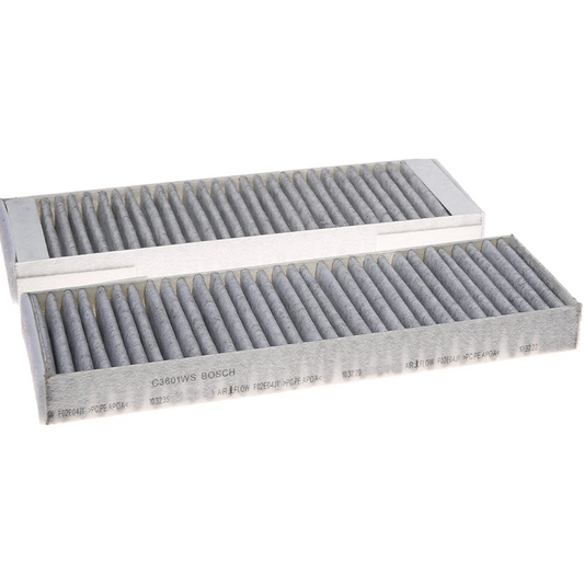 Bosch C3601WS Carbon Activated Workshop Cabin Air Filter for 2006-2011 Audi A6, 2005-2011 Audi A6 Quattro, 2008-2012 Audi R8, 2007-2011 Audi S6, 2007 Audi S8