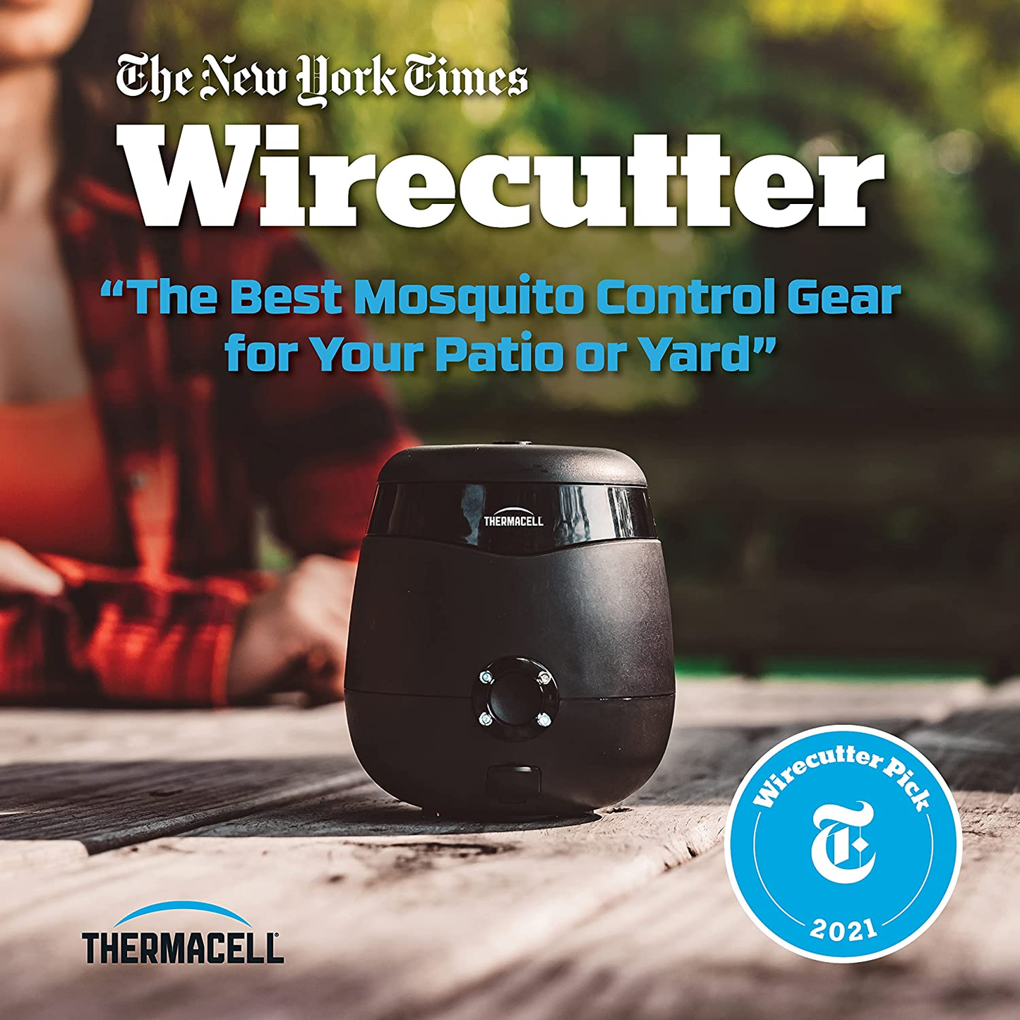 Mosquito Repellent E-Series Rechargeable Repeller with 20’ Mosquito Protection Zone; Includes 12-Hr Repellent Refill; No Spray, Flame or Scent; Deet-Free Bug Spray Alternative