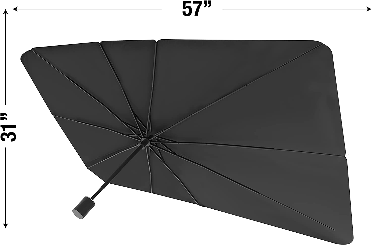 Brella Shield by Arctic Air, Car Windshield Sun Shade, One-Size (31X57), as Seen on TV