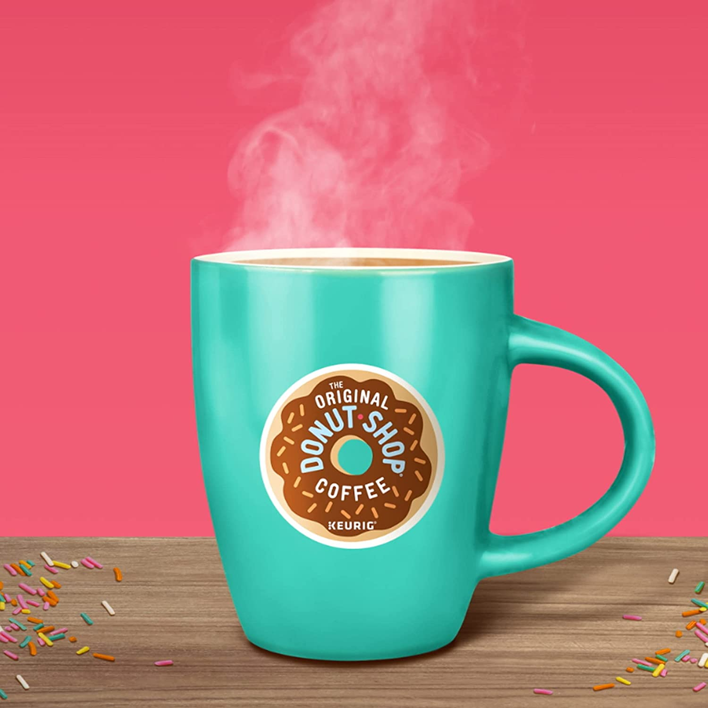 The Original Donut Shop Dark, Single-Serve  K-Cup Pods, Dark Roast Coffee, 12 Count (Pack of 6)