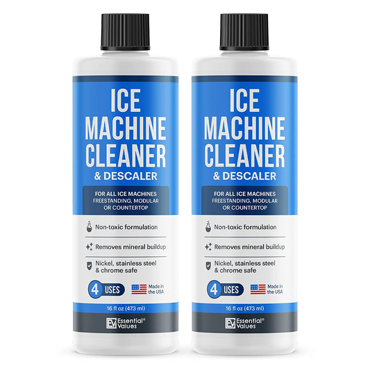 2-Pack Ice Machine Cleaner and Descaler 16 Fl Oz, Nickel Safe Descaler | Ice Maker Cleaner Compatible with All Major Brands (Scotsman, Kitchenaid, Affresh) - Made in USA by