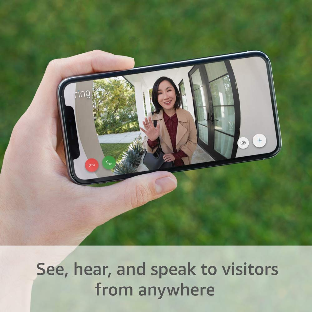 Video Doorbell – 2020 Release – 1080P HD Video, Improved Motion Detection, Easy Installation – Satin Nickel