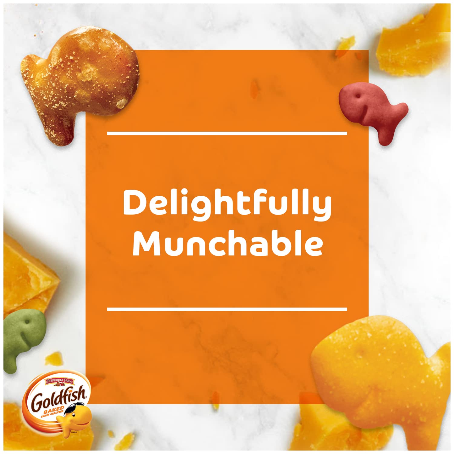 Goldfish Crackers Big Smiles with Cheddar, Colors, and Pretzel Crackers, Snack Packs, 30 CT Variety Pack Box