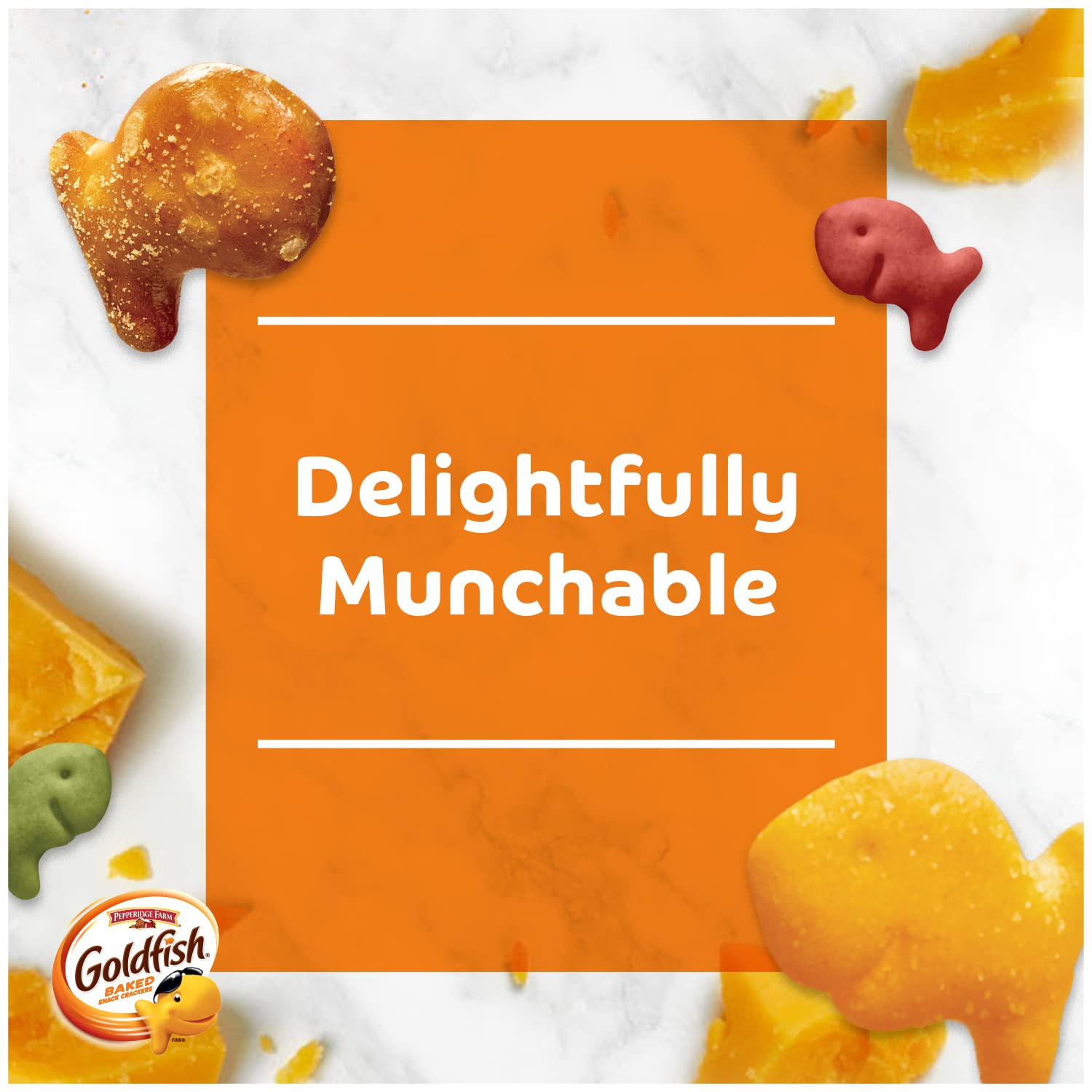 Goldfish Crackers Big Smiles with Cheddar, Colors, and Pretzel Crackers, Snack Packs, 30 CT Variety Pack Box