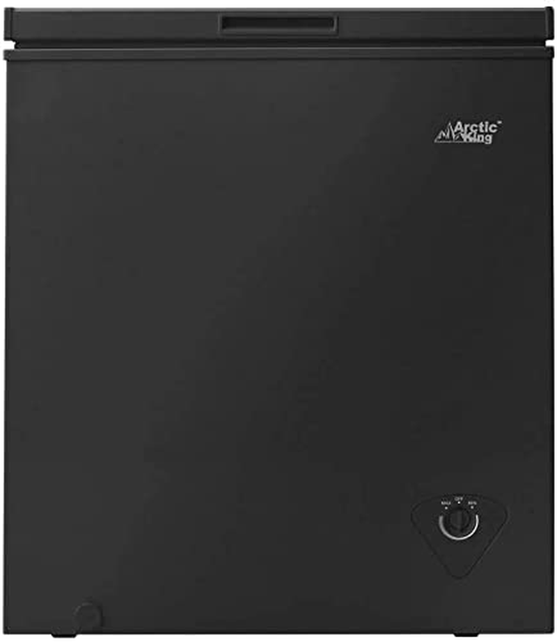 Arctic King 5 Cu Ft Chest Freezer, Black, 24.90 (L) X 21.70 (W) X 33.50 (H) Inches, ARC050S0ARBB
