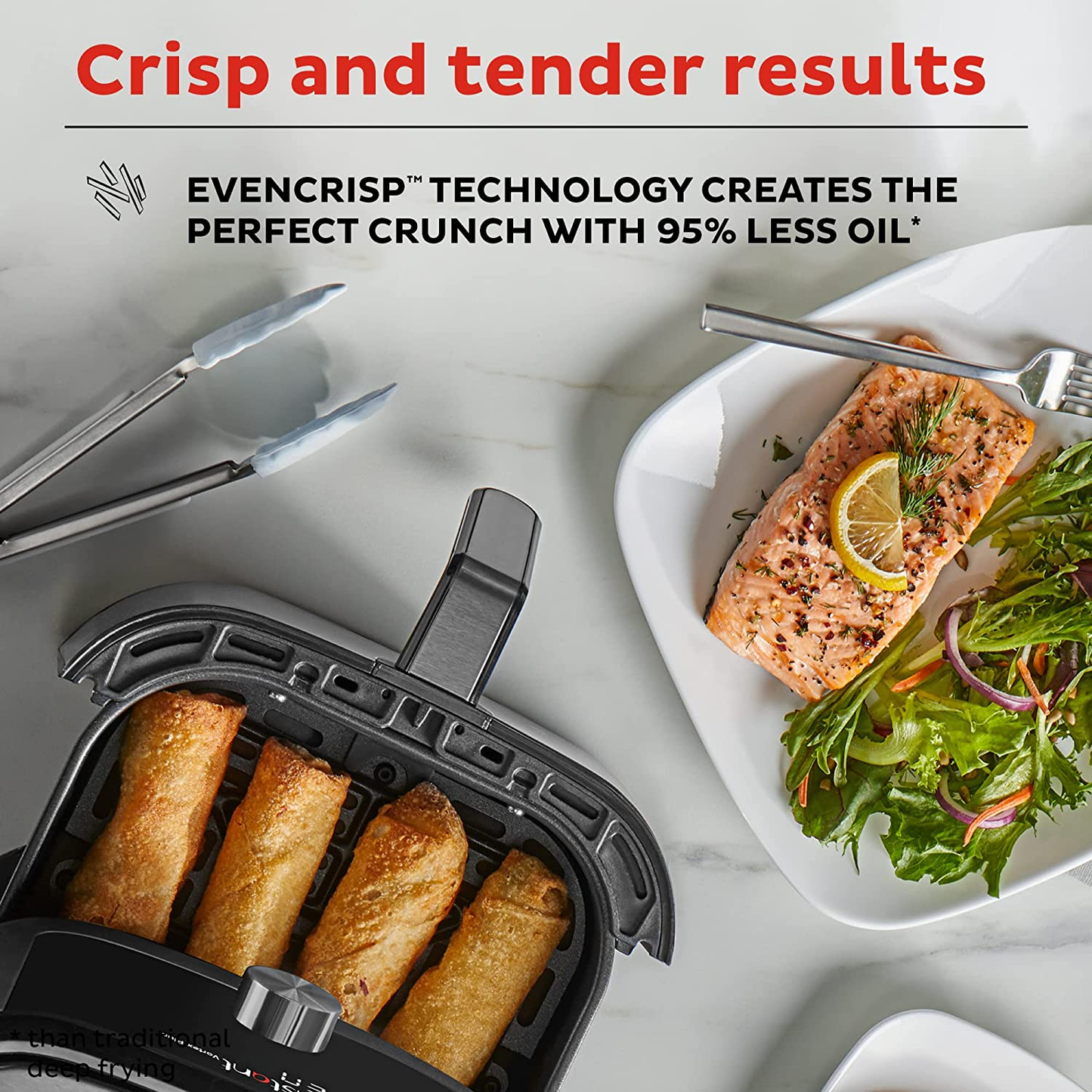 Instant Vortex plus 6-In-1 4QT Air Fryer Oven Combo (Free App with 90 Recipes), Customizable Smart Cooking Programs, Nonstick and Dishwasher-Safe Basket, Stainless Steel