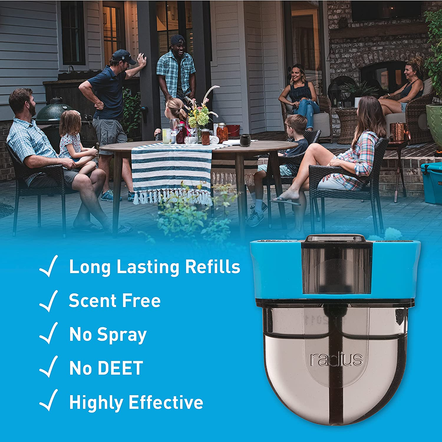Thermacell Rechargeable Mosquito Repellent Refills; Advanced Formula Provides Protection Zone; Compatible with Thermacell E-Series & Radius Only; Highly Effective Mosquito Repellent