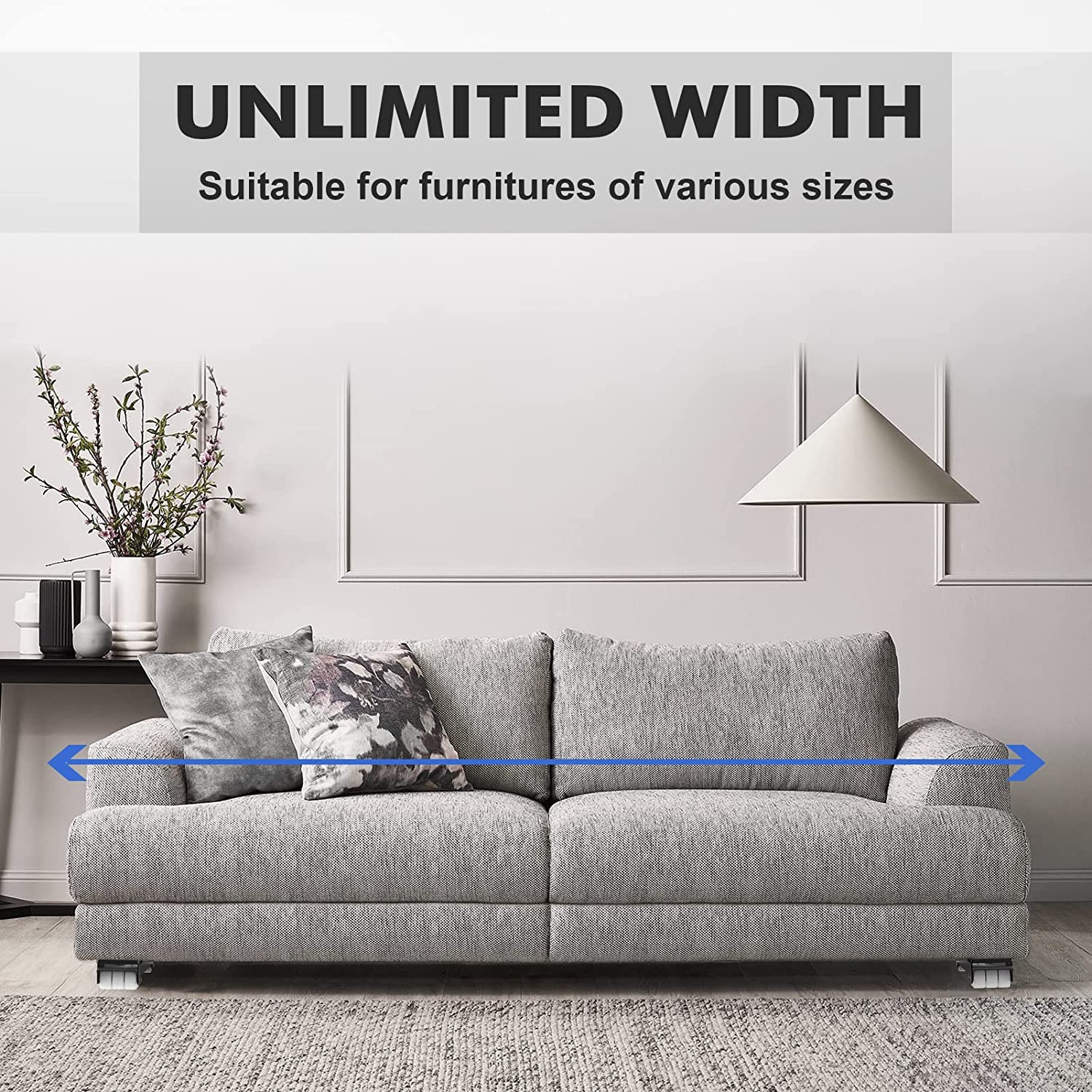 Furniture Dolly Mobile Roller, Extendable Appliance Rollers Mobile Washing Machine Base, Fridge Stand Moving Cart for Washing Machines, Refrigerators, Dryers, Dishwashers, Black