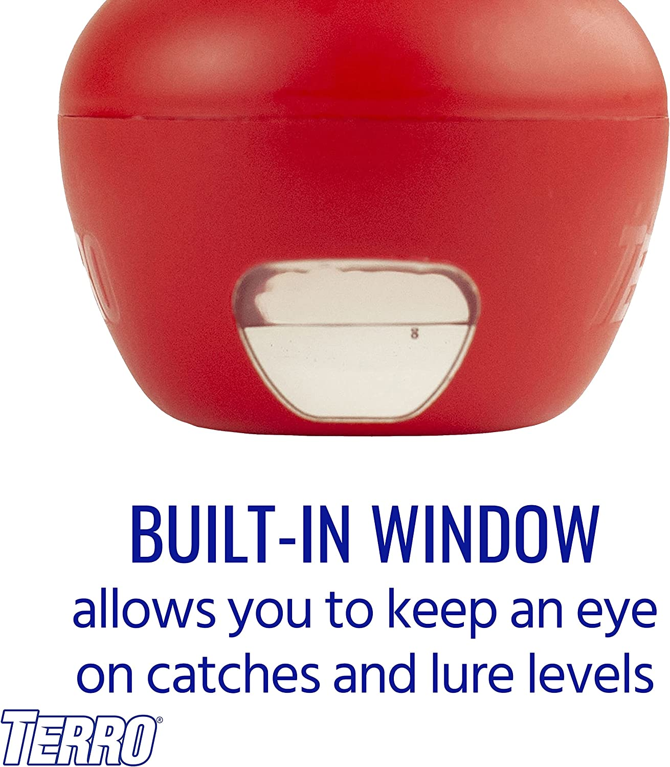 TERRO T2502 Ready-To-Use Indoor Fruit Fly Trap with Built in Window - 2 Traps + 90 Day Lure Supply