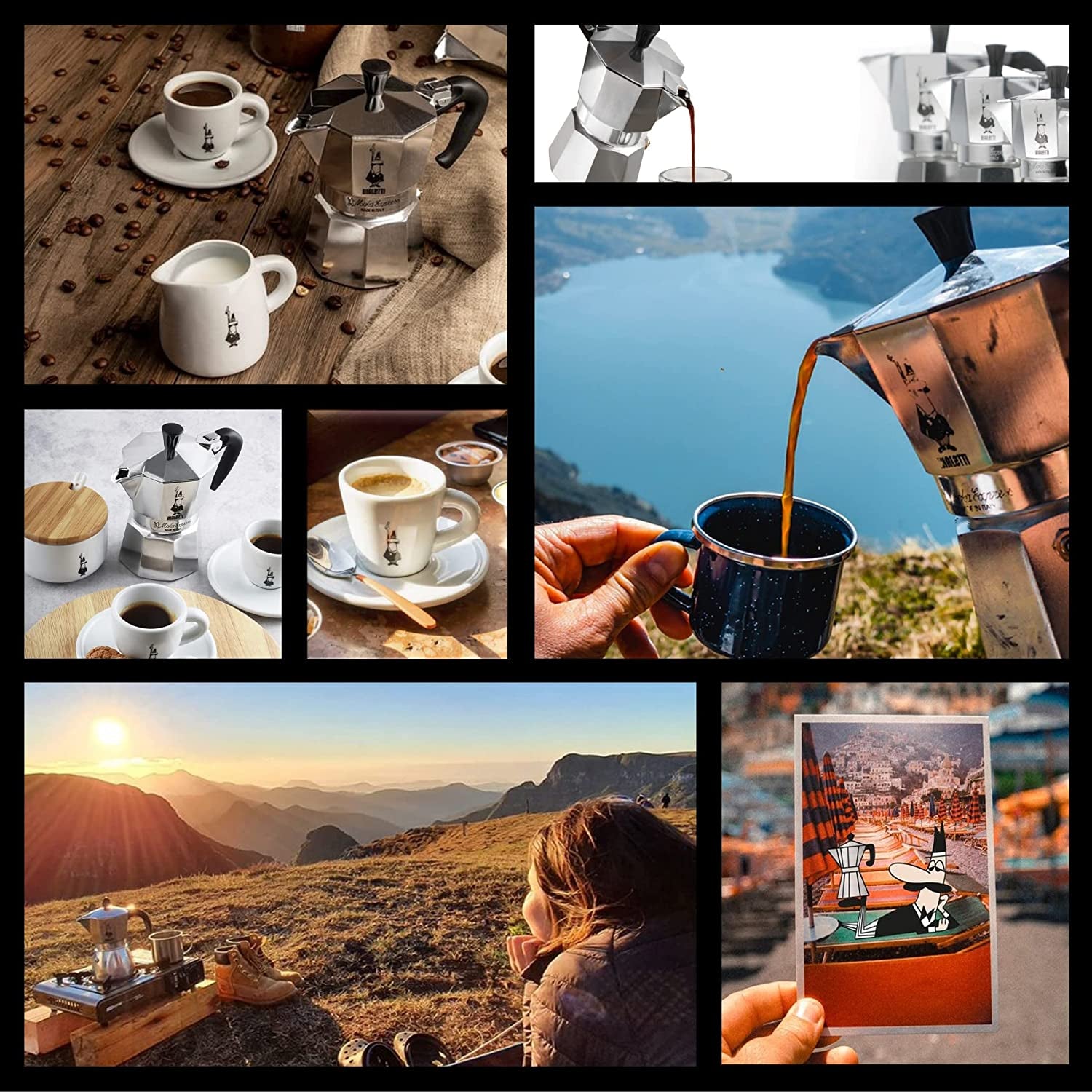 - Moka Express: Iconic Stovetop Espresso Maker, Makes Real Italian Coffee, Moka Pot 1 Cup (2 Oz - 60 Ml), Aluminium, Silver